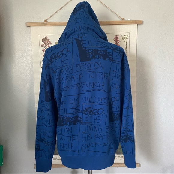 SPRZNY & Jean Michel Basquait Overprint Hoodie - Picture 4 of 7